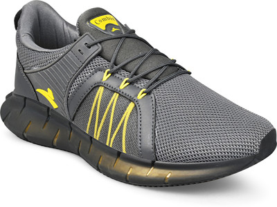 Combit NETFLIX-1007DARK GRY/YELLOW Running Shoes For Men(Grey , 6)