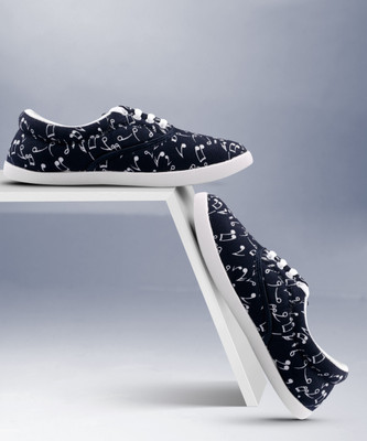 asian Casuals For Women(White, Blue , 5)