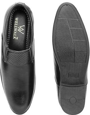 WELLWALK Loafers For Men(Black , 9)