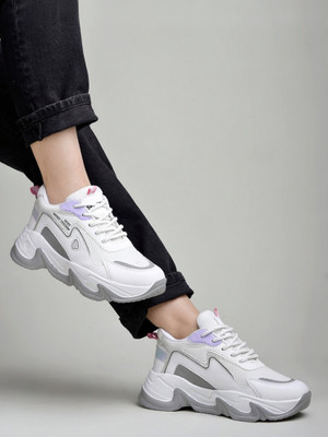 SHOETOPIA Daily Wear Casual Sports Shoe Sneakers Casuals For Women & Girls Sneakers For Women(White , 8)