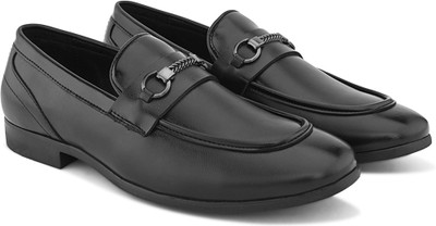 INVICTUS Comfortable Office Wear Formal Shoes Loafers For Men(Black , 6)