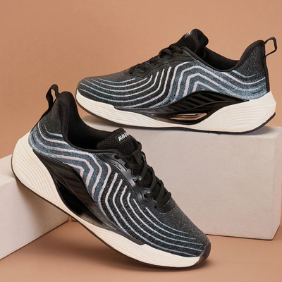 AVANT Cyclone Outdoor Sports Shoes with Enhanced Grip TPR Outsole & Laces Running Shoe Running Shoes For Men(Black , 7)