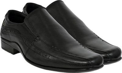 HX London formal shoes Slip On For Men(Black , 8)