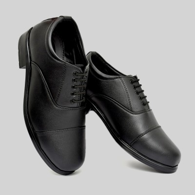 BTOM Lightweight Faux Leather Oxford Shoes for Men Boots For Men Oxford For Men(Black)