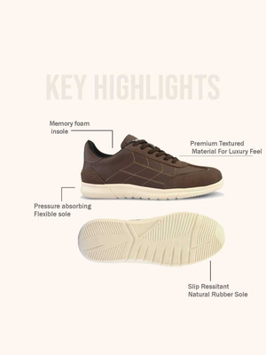 Roadster Brown flexible sneakers Casuals For Men(Brown , 7)