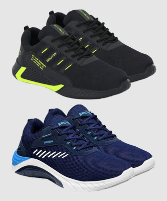 BRUTON 2 Combo Sneaker Shoes Sneakers For Men(Blue, Black , 7)