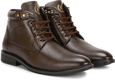 Kraasa Boots For Men(Brown , 6)