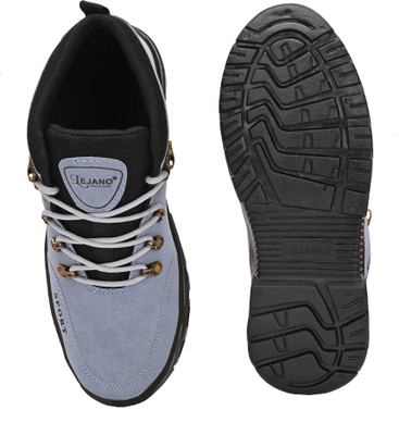 NEAKSER High Tops For Men(Blue, White, Black , 9)