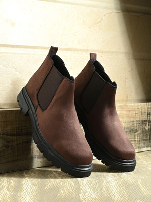 Roadster Boots For Men(Brown , 6)