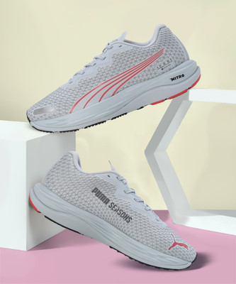 PUMA Velocity Nitro 2 GTX Running Shoes For Women(Grey , 7.5)