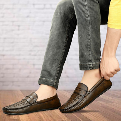 Faxian Stylish & Casual Loafers For Men(Brown , 7)