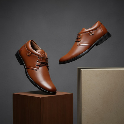 Club Style CSBTT-95 Brogues For Men(Tan , 9)