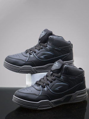 asian Asian Tango-11 High Top Sneakers for Men | Stylish & Sporty Casual Shoes Sneakers For Men(Black , 7)