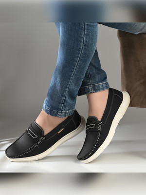 Mast & Harbour Casual Loafers For Men(Black , 7)