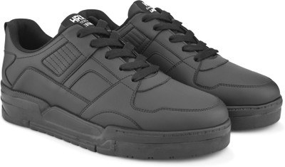 HRX by Hrithik Roshan Trendy Laceups Sneakers| Lightweight| Comfort|Rounded Toe design|Mid Top casual For Men(Black , 10)