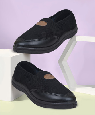 AJANTA Ajanta Men Shoe Slipon Casual CS0509-7 Slip On Sneakers For Men(Black , 7)