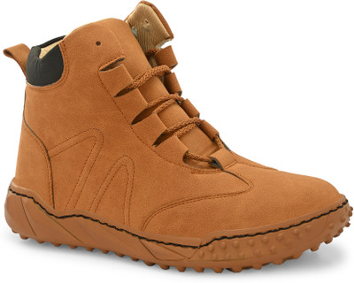Roadster Men’s Stylish Lightweight Outdoor Adventure High-Top Boots Boots For Men(Tan , 10)