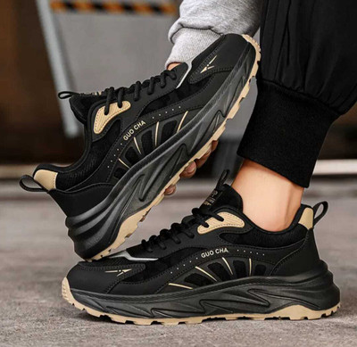 tigonis Rich Quality|Decent Design|Breathable|Ultralightweight Sneakers For Men Sneakers For Men(Black , 7)