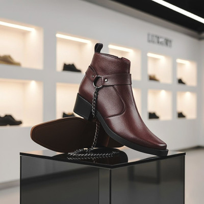 BXXY New Stylish Brown Casual Formal Slipon Ankle Boot And Outdoor Dress Boot For Men Slip On Sneakers For Men(Brown , 10)