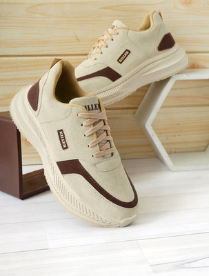 KILLER KLR-034 Running Shoes For Men – Lightweight, Comfortable Sports Sneakers Sneakers For Men(Beige, Brown , 10)