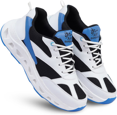 ANT BARBARUS Canvas Shoes For Men(White, Black, Blue , 7)