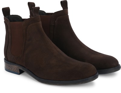 Delize Suede Leather Ankle Boots For Men(Brown)