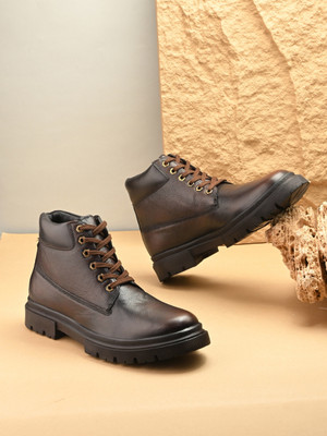 Roadster Boots For Men(Brown , 8)