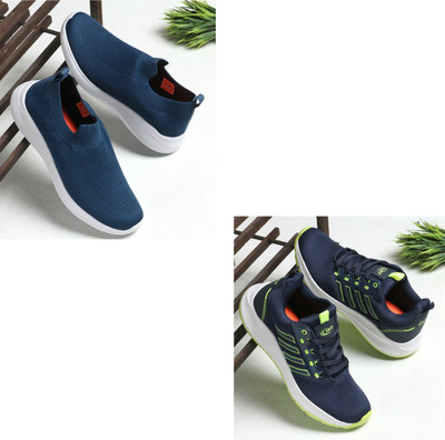 Face Sneakers For Men(Blue, Navy , 8)