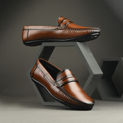 PROVOGUE Loafers For Men(Tan , 10)