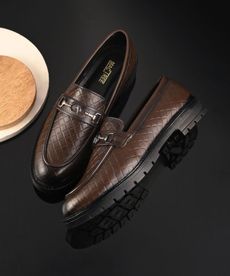 MACTREE Loafers For Men(Brown , 8)