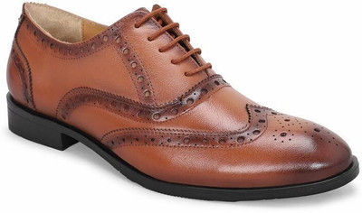 MATR LIFESTYLE formal shoes for men Brogues For Men(Tan , 7)