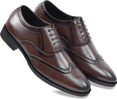 PROVOGUE Party Wear For Men(Brown , 8)