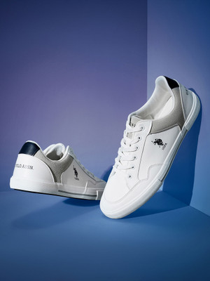 U.S. POLO ASSN. HAMPTON 3.0 Sneakers For Men(White , 9)