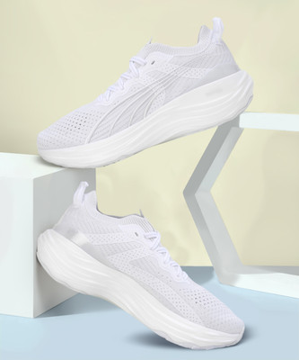 PUMA ForeverRun NITRO Knit Running Shoes For Women(White , 5.5)