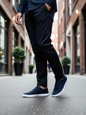 Free Kicks FK-201 Navy Comfortable Walking Sneakers Sneakers For Men(Navy, White)