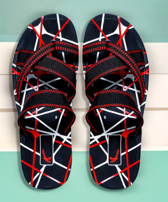 KANEGGYE Men Flip Flops(Red , 3)
