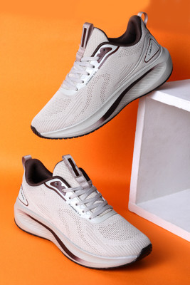 Abros SHARK Running Shoes For Men(Beige , 7)