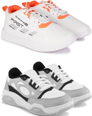 New Oranie Stylish Casual Shoes for Men Casuals For Men(Multicolor, White , 8)