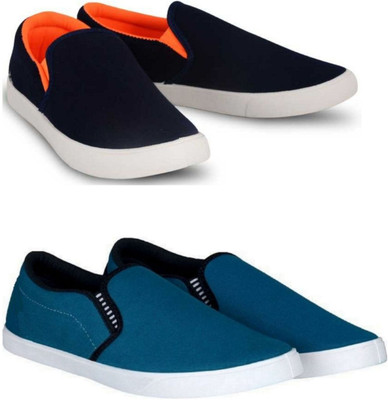 Hotspot 2 Pair Combo Trendy & Stylish Sneakers For Men(Multicolor , 8)