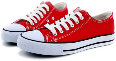 FTZ Canvas Sneakers for Walking,Running, Gymwear, Daily Use Sneakers For Women(Red , 3)