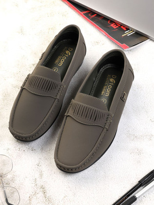 action Dotcom DRIVE 107 Trendy Comfortable Stylish Formal Slip On Loafers Loafers For Men(Olive , 7)