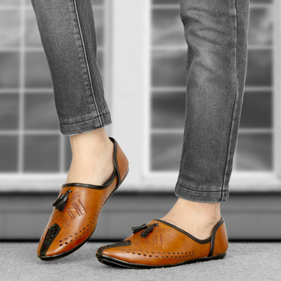 Empeno Stylish/Party Wear/Ethnic Casuals For Men(Tan , 8)
