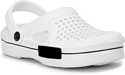 RIFOF Men Clogs(White , 6)