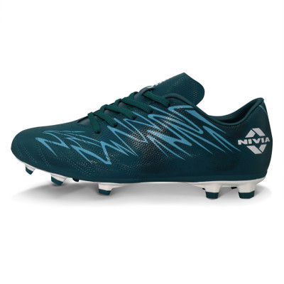 NIVIA Encounter 11 Stud Football Shoes For Men(Green , 9)