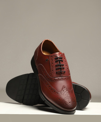 Monte Carlo Brogues For Men(Burgundy , 7)