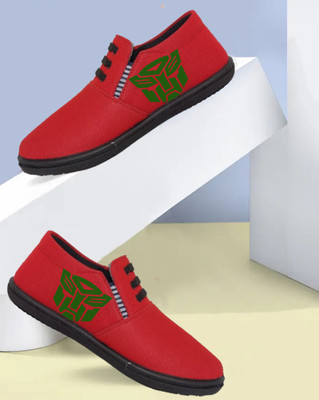Kenamin Stylish Casual Shoes for Men and kids Casuals For Men(Red, Green , 9)