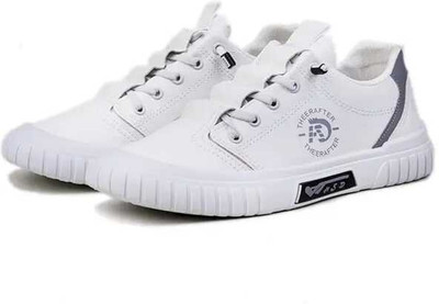 style hub Casual Sneakers for Men's | Comfortable & Slip-Resistant Sneaker for Men's | Canvas Shoes For Men(White , 7)