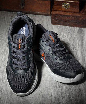 action Athleo SWIFT 112 Durable Comfortable Breathable Sports Lace Up Running Shoes For Men(Navy , 7)