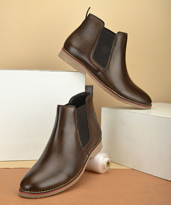 Roadster Boots For Men(Brown , 8)