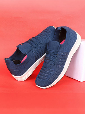 Aqualite Aqualite SKY-04 Women Casuals Walking Shoes with lace-up & Slip-Resistance, Sneakers For Women(Blue , 4)